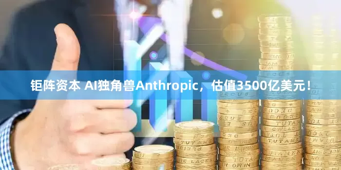 钜阵资本 AI独角兽Anthropic，估值3500亿美元！
